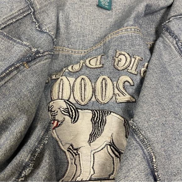 Big Dogs 2000 jean jacket size Large denim - Picture 7 of 11
